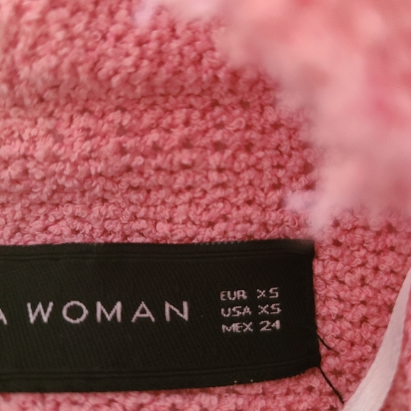 Zara Cropped Jacket / Bubble Gum / Size XS - Picture 8 of 8